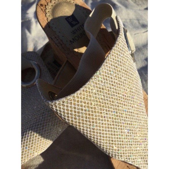 NEW White Mountain thong wedge sandals size 9 1/2 boho bohemian coastal - Picture 3 of 10